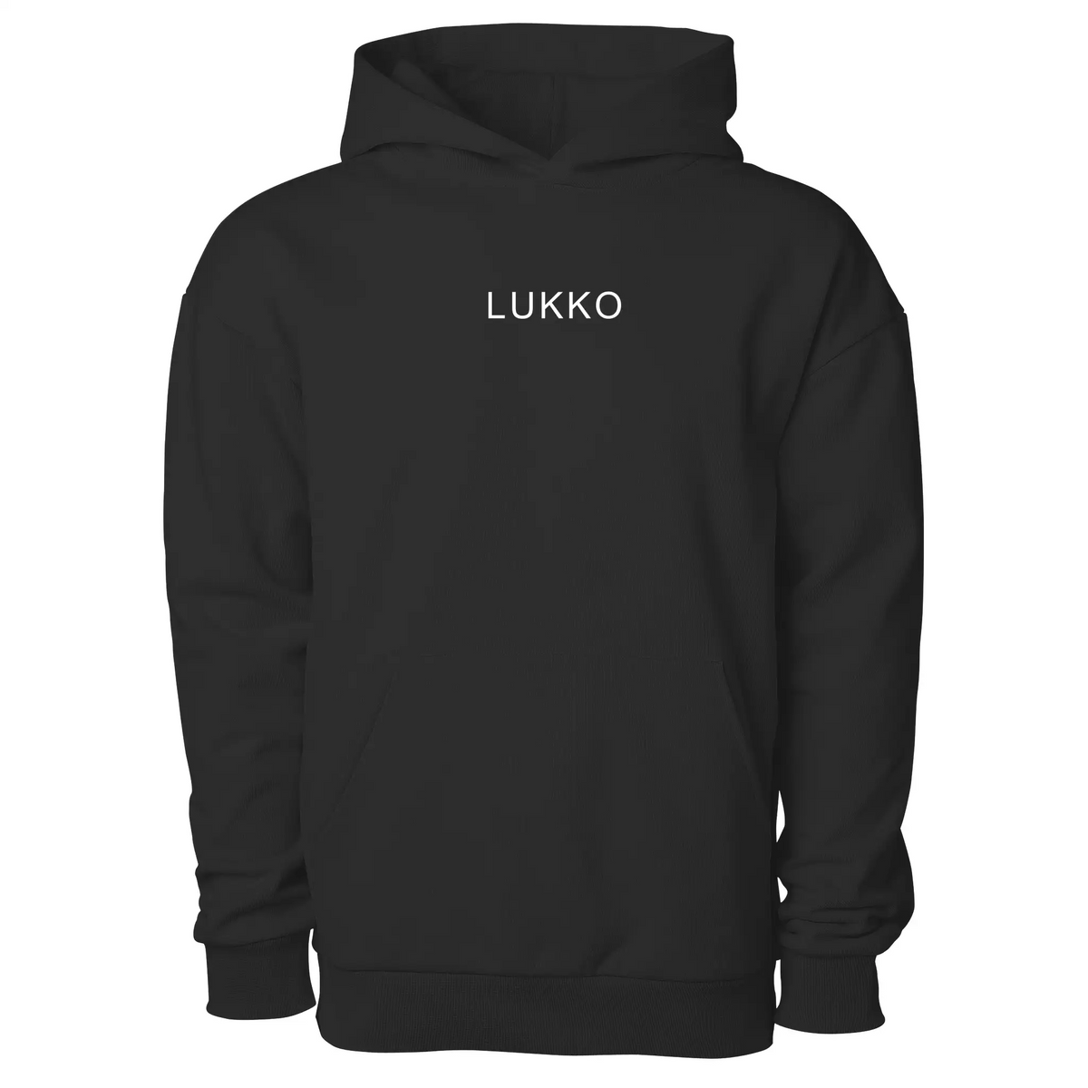 Lukko Traditional Hoodie Oversized Black 