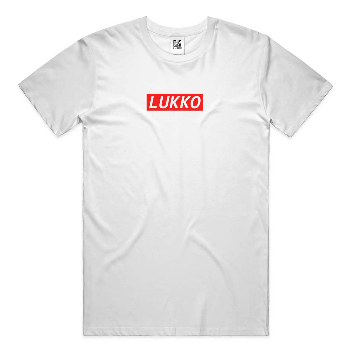 Apliiq Lukko Frame classic coupe T-shirt in white, featuring a simple, clean design with a round neckline and short sleeves.