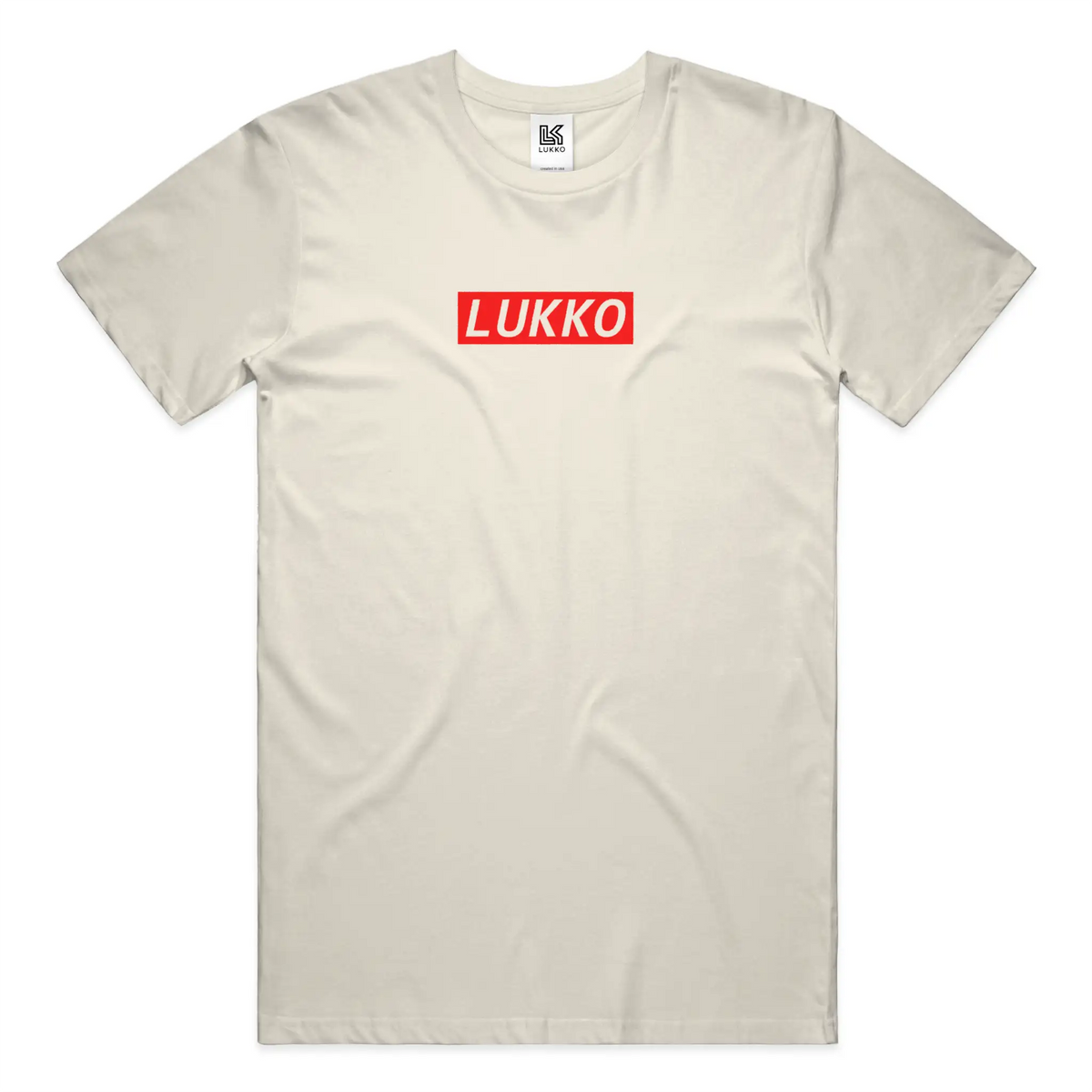 Apliiq Lukko Frame classic coupe T-shirt in black with white graphic design on front, showcasing the stylish casual men's tee.