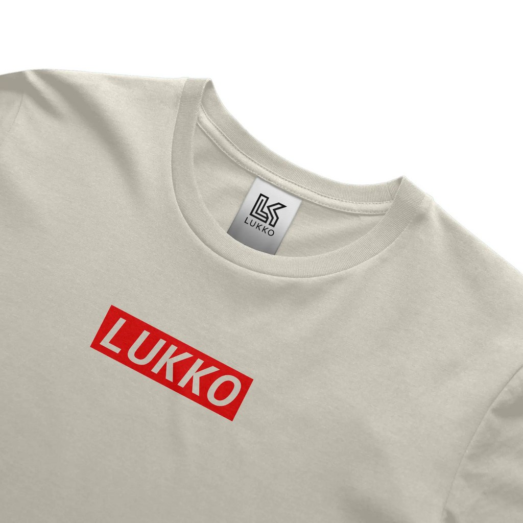 Apliiq Lukko Frame classic coupe t-shirt in black featuring a minimalist front graphic design, casual fit and soft cotton fabric.