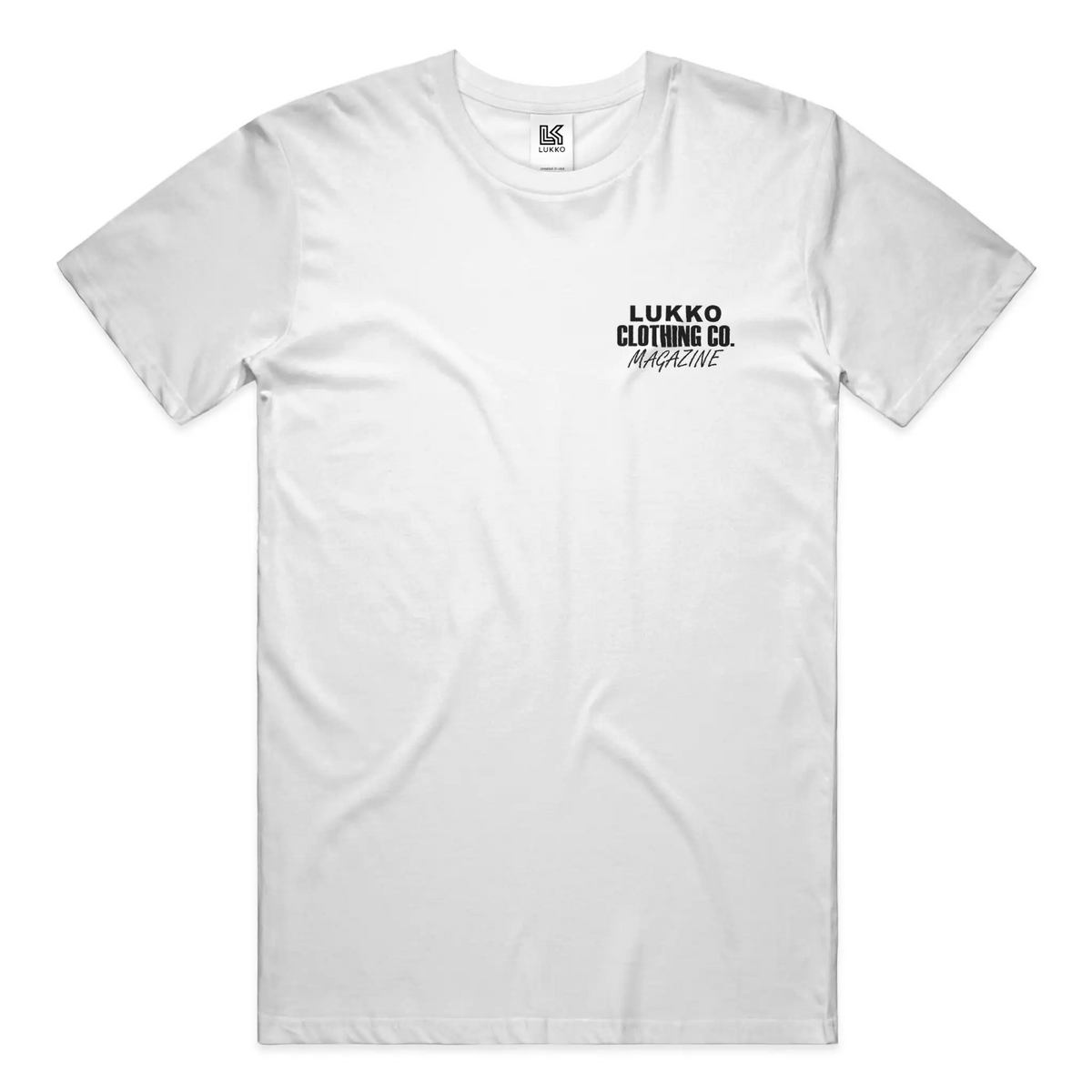 Lukko Magazine T shirt Classic Fit White 