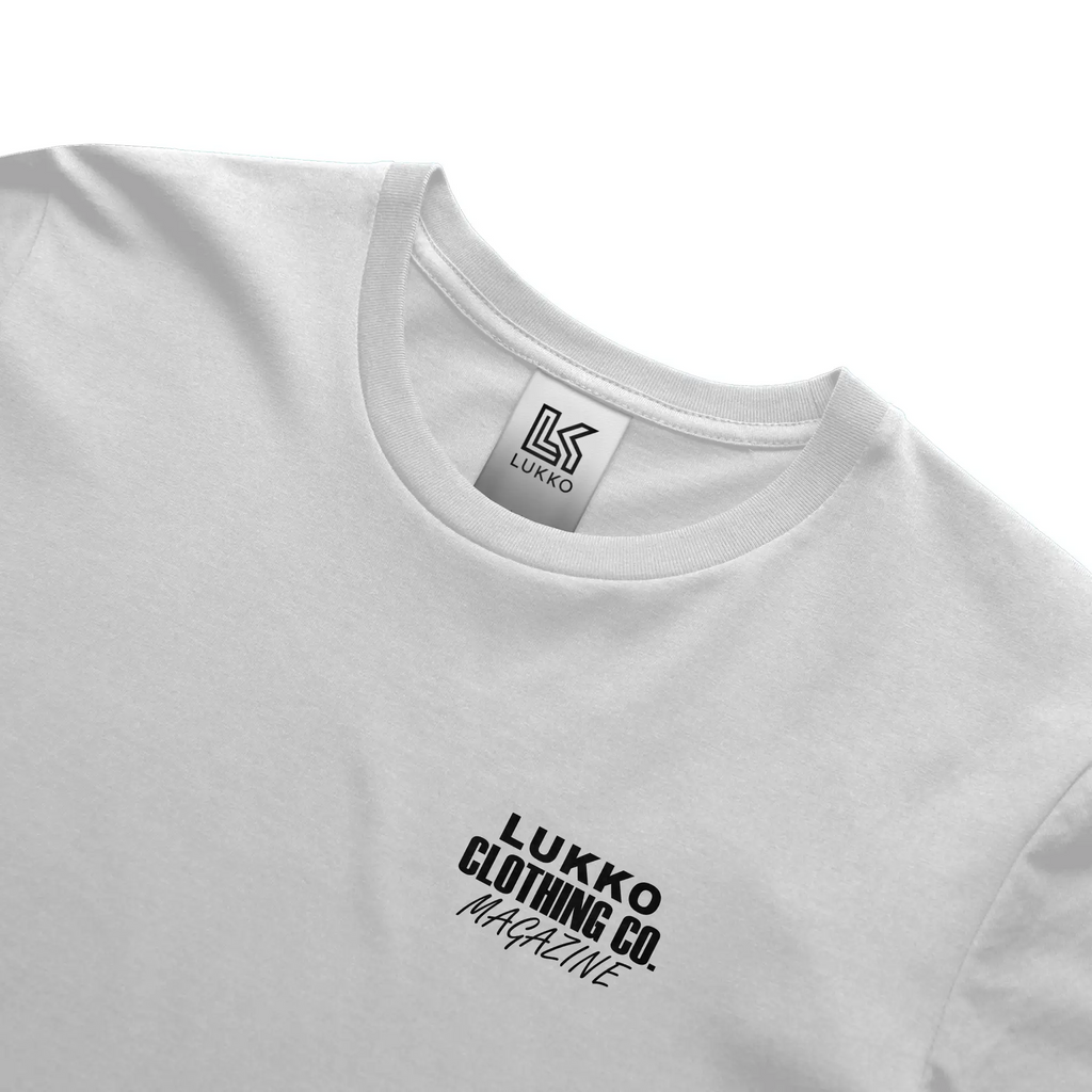 Lukko Magazine T shirt Classic Fit White 