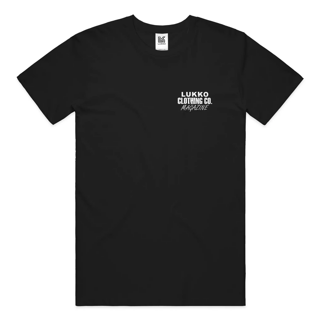 Lukko Magazine T shirt Classic Fit Black 