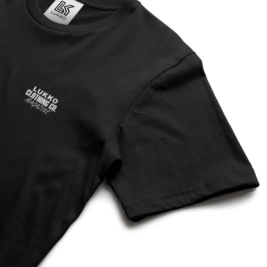 Lukko Magazine T shirt Classic Fit Black 