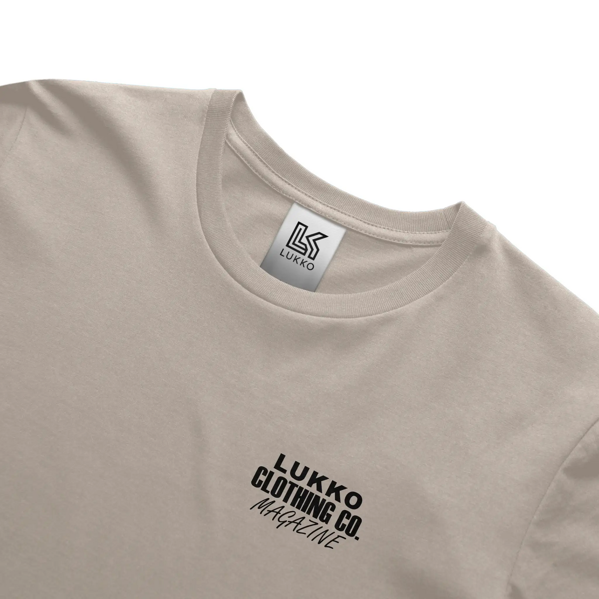 Lukko Magazine T shirt Classic Fit Sand 
