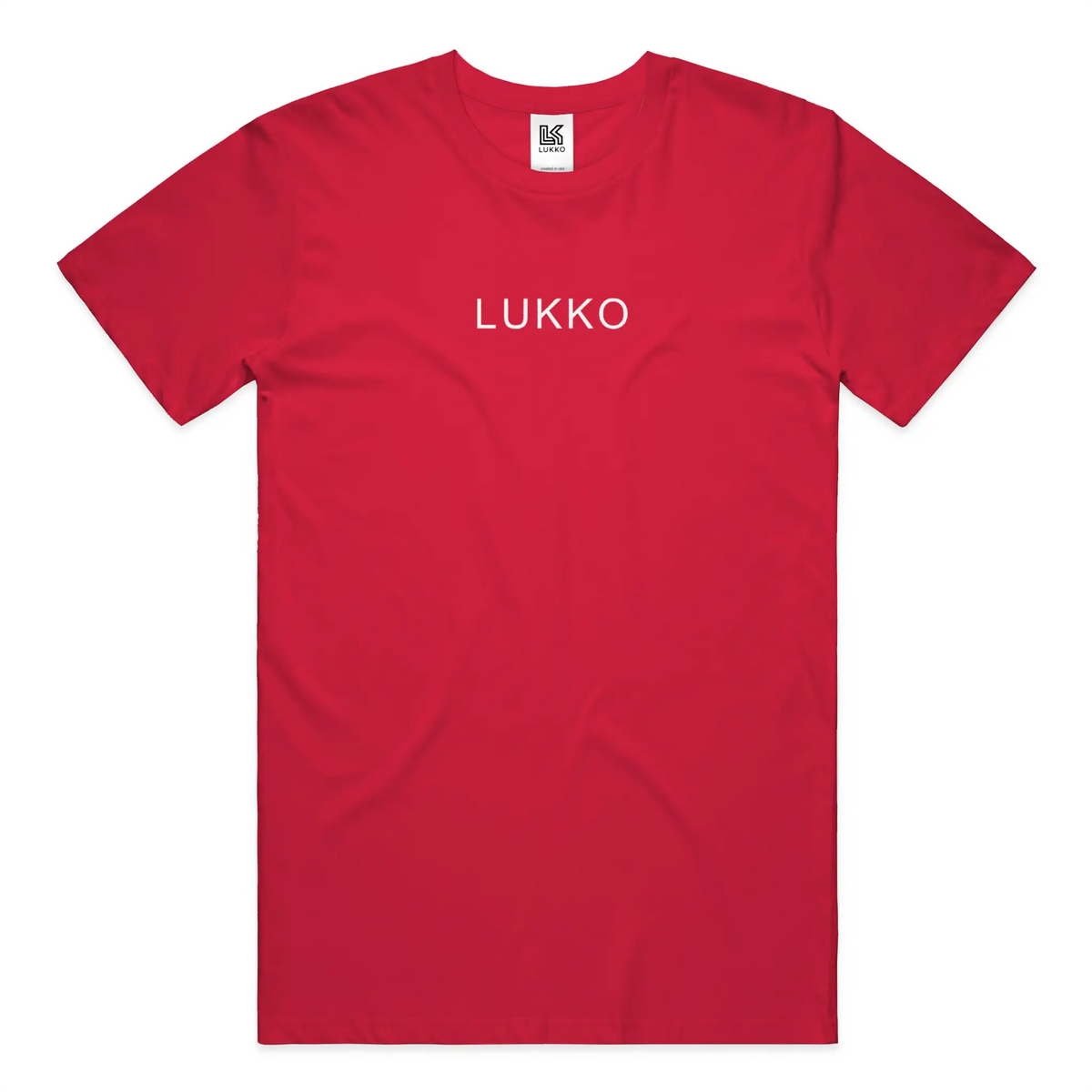 Apliiq Lukko Traditional classic fit T-shirt in white, featuring a simple crew neck and short sleeves, displayed flat.