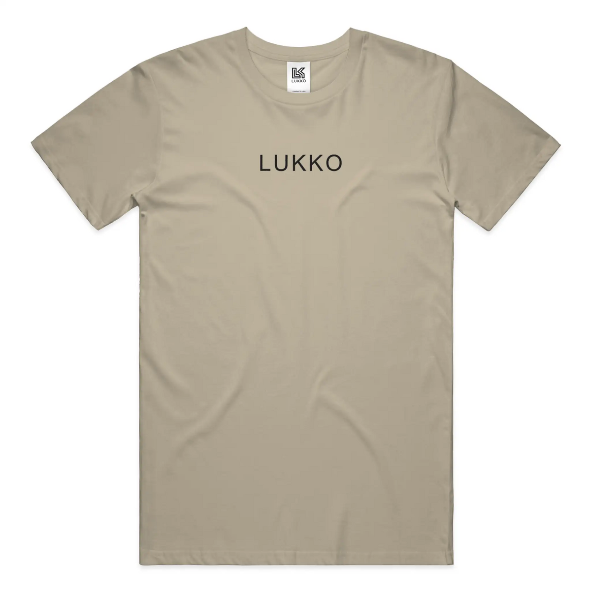 Apliiq Lukko Traditional T-shirt in classic fit, showing a plain white cotton t-shirt with a round neckline and short sleeves.