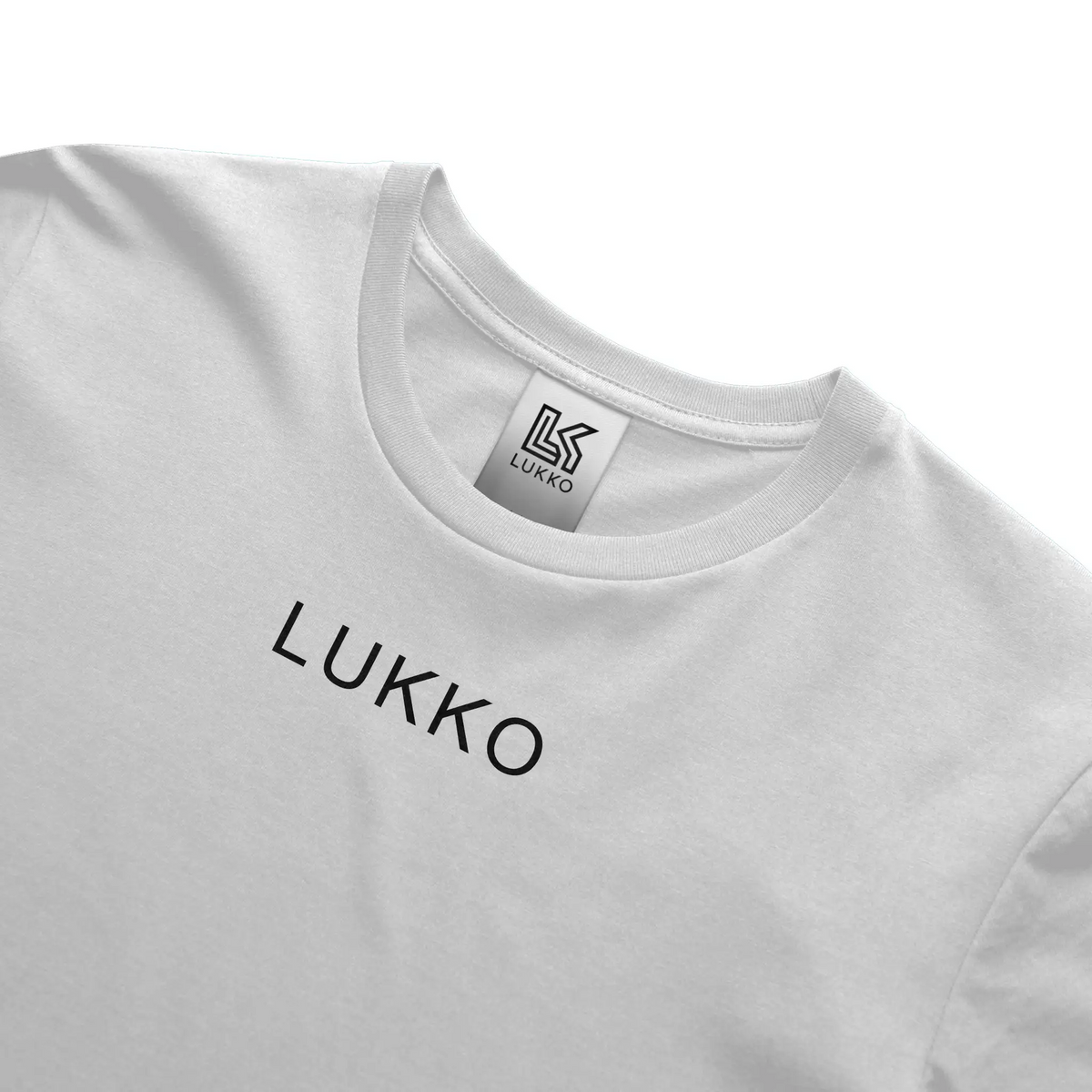Apliiq Lukko Traditional classic fit T-shirt in white with a simple crew neck and short sleeves, shown flat against a plain background.